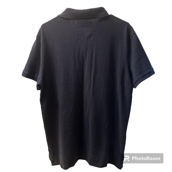 American Eagle Outfitters Polo Style Blue Shirt Quarter Button Up Men - Picture 2 of 4